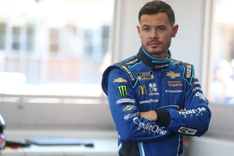 LAS VEGAS, NEVADA - FEBRUARY 21: Kyle Larson, driver of the #42 Credit One Bank Chevrolet, stands by his car during practice for NASCAR Cup Series Penzoil 400 presented by Jiffy Lube at Las Vegas Motor Speedway on February 21, 2020 in Las Vegas, Nevada. (Photo by Matt Sullivan/Getty Images) | Getty Images