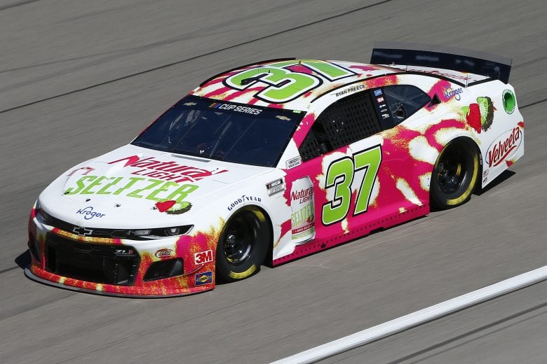 LAS VEGAS, NEVADA - FEBRUARY 21:  Ryan Preece, driver of the #37 Natural Light Seltzer Chevrolet, drives during practice for the NASCAR Cup Series at Las Vegas Motor Speedway on February 21, 2020 in Las Vegas, Nevada. (Photo by Jonathan Ferrey/Getty Images) | Getty Images