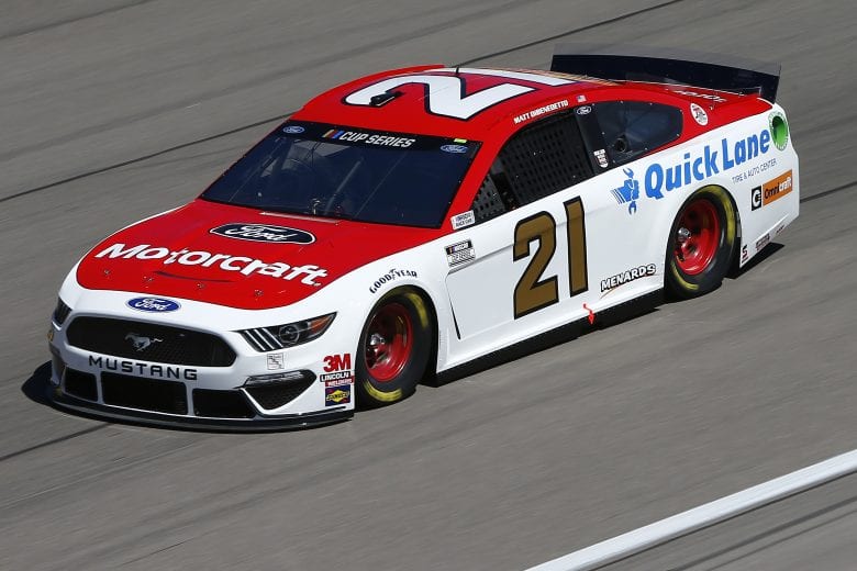 LAS VEGAS, NEVADA - FEBRUARY 21: Matt DiBenedetto, driver of the #21 Motorcraft/Quick Lane Ford,  drives during practice for the NASCAR Cup Series at Las Vegas Motor Speedway on February 21, 2020 in Las Vegas, Nevada. (Photo by Jonathan Ferrey/Getty Images) | Getty Images