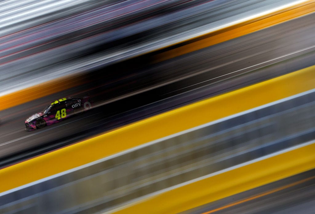 LAS VEGAS, NEVADA - FEBRUARY 21:  Jimmie Johnson, driver of the #48 Ally Chevrolet, drives during practice for the NASCAR Cup Series at Las Vegas Motor Speedway on February 21, 2020 in Las Vegas, Nevada. (Photo by Jonathan Ferrey/Getty Images) | Getty Images