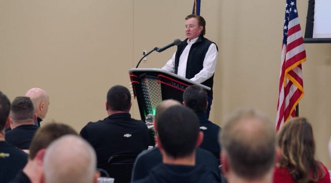 Featured Image for MotorTrend app: Behind the scenes of Richard Childress’ preseason team speech