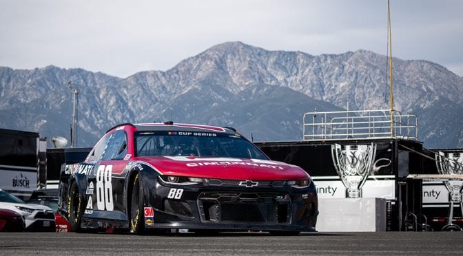 Featured image for Alex Bowman stays fast, sweeps Cup Series practices in Fontana