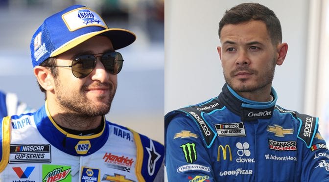 Featured image for Chase Elliott, Kyle Larson to team with GMS Racing, take aim at Kyle Busch bounty