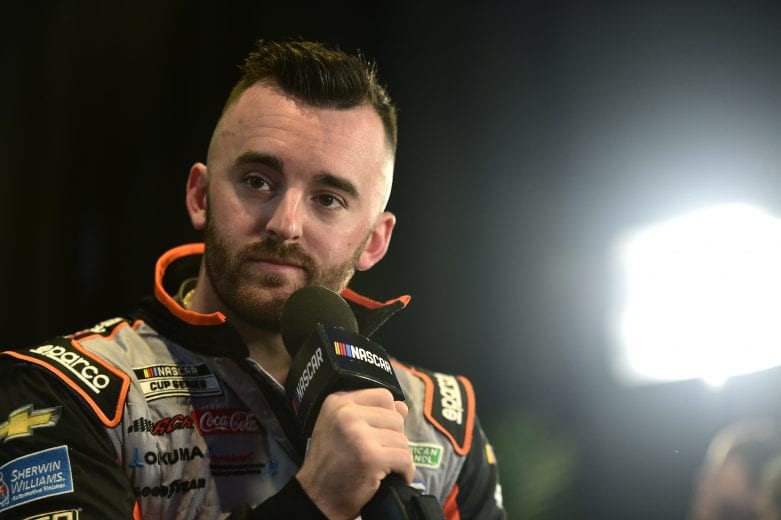 DAYTONA BEACH, FLORIDA - FEBRUARY 12: Austin Dillon, driver of the #3 Bass Pro Shops/Tracker OffRoad Chevrolet, speaks with the media during the NASCAR Cup Series 62nd Annual Daytona 500 Media Day at Daytona International Speedway on February 12, 2020 in Daytona Beach, Florida. (Photo by Jared C. Tilton/Getty Images) | Getty Images