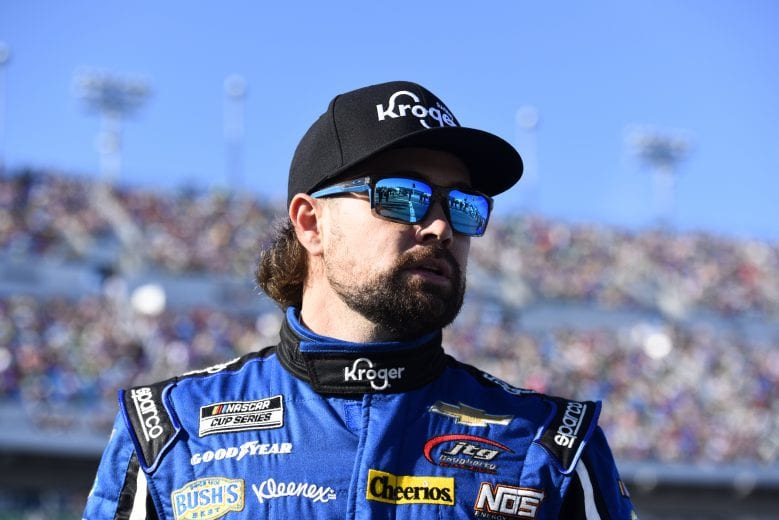 DAYTONA BEACH, FLORIDA - FEBRUARY 17: Ricky Stenhouse Jr., driver of the #47 Kroger Chevrolet, stands on the grid  during the NASCAR Cup Series 62nd Annual Daytona 500 at Daytona International Speedway on February 17, 2020 in Daytona Beach, Florida. (Photo by Jared C. Tilton/Getty Images) | Getty Images