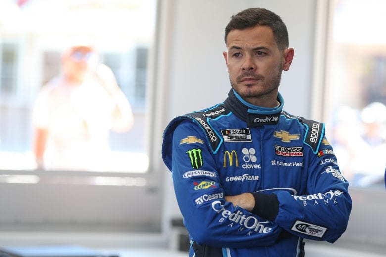 LAS VEGAS, NEVADA - FEBRUARY 21: Kyle Larson, driver of the #42 Credit One Bank Chevrolet, stands by his car during practice for NASCAR Cup Series Penzoil 400 presented by Jiffy Lube at Las Vegas Motor Speedway on February 21, 2020 in Las Vegas, Nevada. (Photo by Matt Sullivan/Getty Images) | Getty Images
