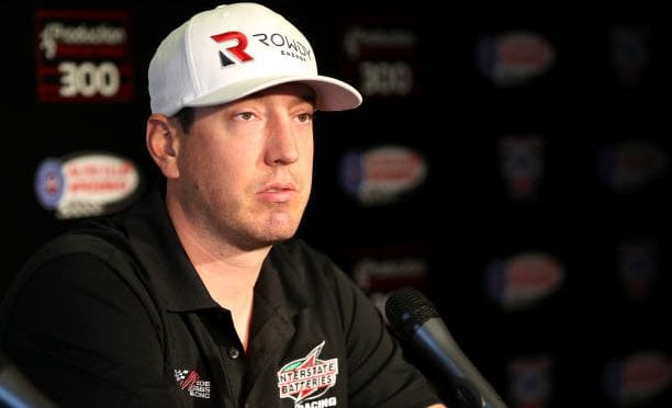Featured image for Kyle Busch drives No. 18 Toyota Camry to second-place finish at Auto Club Speedway