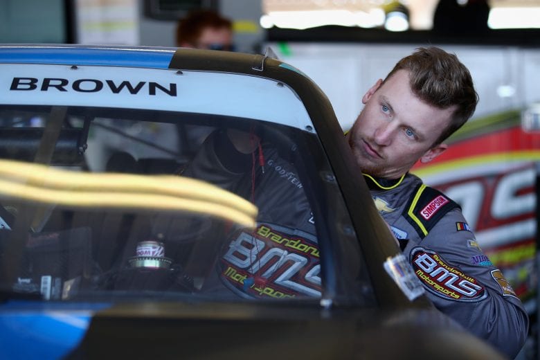 AVONDALE, ARIZONA - MARCH 06: Brandon Brown, driver of the #68 Mid Atlantic Wrecker Service Chevrolet, prepares to drive during practice for the NASCAR Xfinity Series LS Tractor 200 at Phoenix Raceway on March 06, 2020 in Avondale, Arizona. (Photo by Christian Petersen/Getty Images) | Getty Images