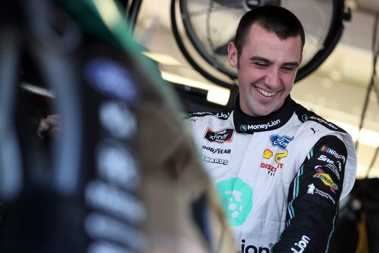 AVONDALE, ARIZONA - MARCH 06: Austin Cindric, driver of the #22 MoneyLion Ford, prepares to drive during practice for the NASCAR Xfinity Series LS Tractor 200 at Phoenix Raceway on March 06, 2020 in Avondale, Arizona. (Photo by Chris Graythen/Getty Images) | Getty Images