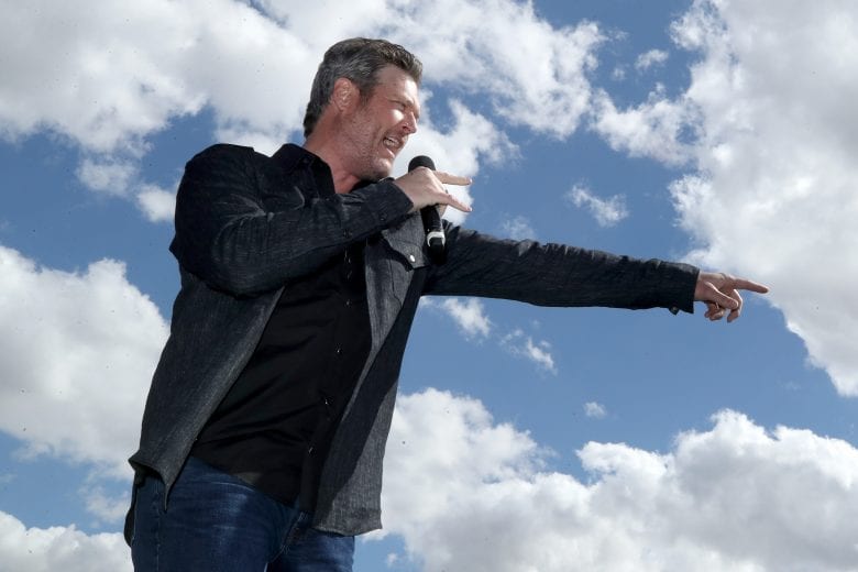 AVONDALE, ARIZONA - MARCH 08: Singer Blake Shelton performs prior to the NASCAR Cup Series FanShield 500 at Phoenix Raceway on March 08, 2020 in Avondale, Arizona. (Photo by Christian Petersen/Getty Images) | Getty Images