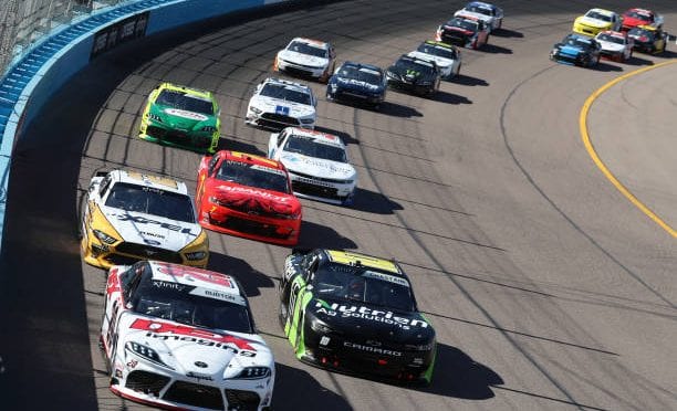 Featured image for Harrison Burton drives No. 20 Toyota Supra to second-place finish at Phoenix Raceway