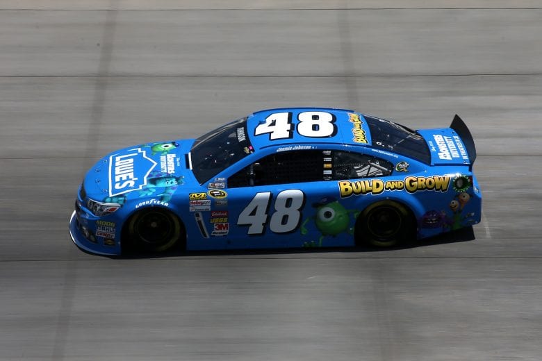 DOVER, DE - MAY 31:  Jimmie Johnson, driver of the #48 Lowe's/Monsters University Chevrolet, practices for the NASCAR Sprint Cup Series FedEx 400 benefiting Autism Speaks at Dover International Speedway on May 31, 2013 in Dover, Delaware.  (Photo by Mark Wilson/Getty Images) | Getty Images