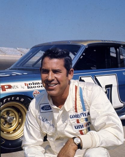 DAYTONA BEACH, FL — 1970:  After finishing second in the Daytona 500 NASCAR Cup race in February at Daytona International Speedway, David Pearson brought his Holman-Moody Ford home with an eighth place effort in the Firecracker 400 in July.   (Photo by ISC Images & Archives via Getty Images)