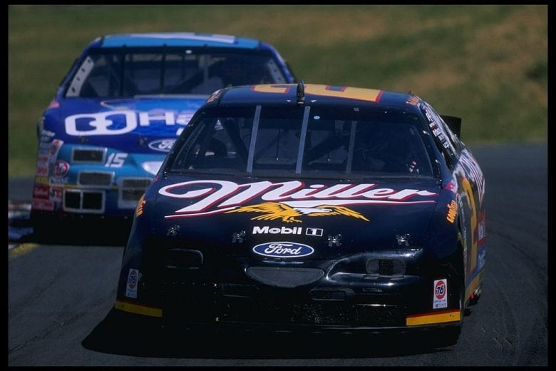 5 May 1996: Rusty Wallace wins the NASCAR Savemart 300 held at Sears Point in Sonoma, California.