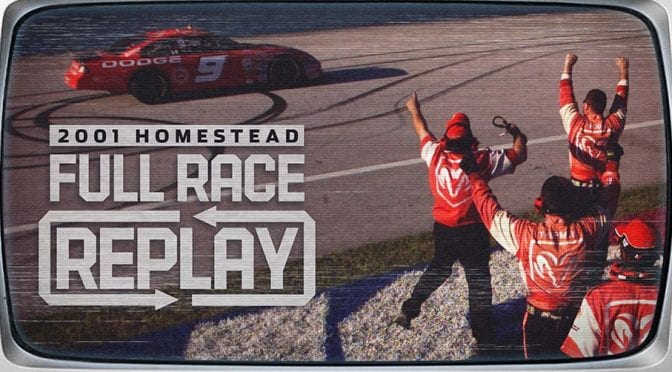 Rewatch Bill Elliott’s 2001 win at Homestead-Miami Speedway