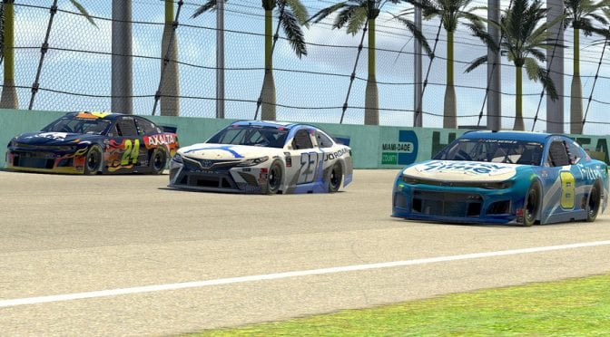 Social reaction to iRacing Pro Invitational Series event at virtual Homestead-Miami