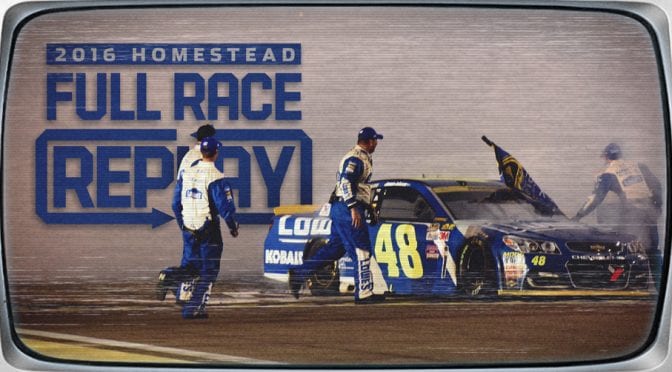 Featured image for Rewatch Jimmie Johnson’s 2016 win at Homestead-Miami Speedway