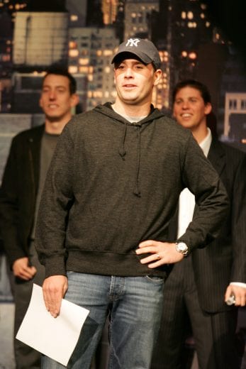 NEW YORK - SEPTEMBER 13: NASCAR driver Jimmie Johnson during rehearsal before the Late Show with David Letterman on September 13, 2006 at the ED Sulivan Theatre in New York. (Photo by Mike Stobe/Getty Images for NASCAR) | Getty Images
