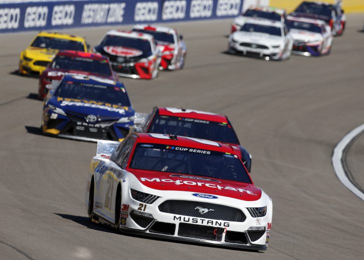 LAS VEGAS, NEVADA - FEBRUARY 23: Matt DiBenedetto, driver of the #21 Motorcraft/Quick Lane Ford, drives during the NASCAR Cup Series Pennzoil 400 at Las Vegas Motor Speedway on February 23, 2020 in Las Vegas, Nevada. (Photo by Jonathan Ferrey/Getty Images) | Getty Images