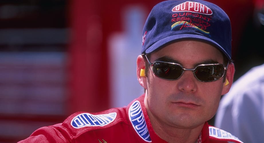 13 Apr 1997: NASCAR driver Jeff Gordon during the Food City 500 at Bristol Motor Speedway in Bristol, Tennessee.