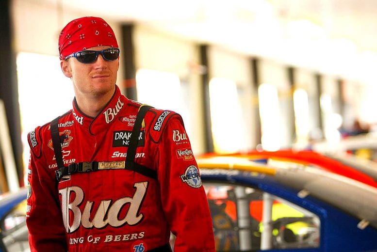 LONG POND, PA - JUNE 7:?Dale Earnhardt, Jr. waits during practice for the NASCAR Winston Cup Pocono 500 on June 7, 2002 at Pocono Raceway in Long Pond, Pennsylvania. (Photo By Jamie Squire/Getty Images) | Getty Images