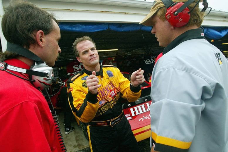 DARLINGTON, SC - AUGUST 31: Kenny Wallace, driver of the #23 Bill Davis Racing Dodge Intrepid R/T, during practice for the Mountain Dew Southern 500 on August 31, 2002 at Darlington Raceway in Darlington, South Carolina. (Photo by Jamie Squire/Getty Images) | Getty Images