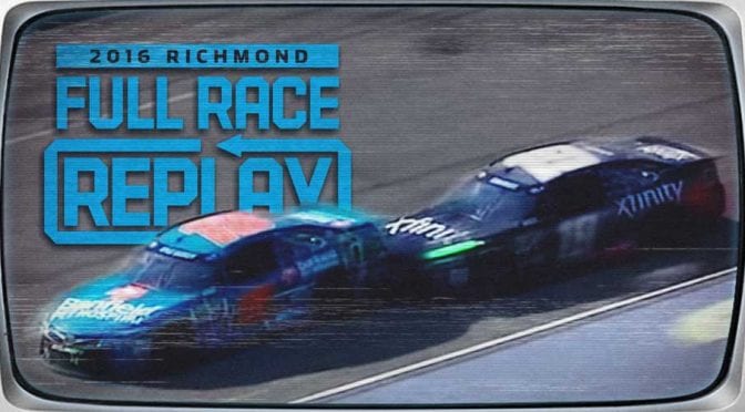 Rewatch Edwards’ bump-and-run of Busch at Richmond in 2016