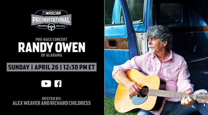 Randy Owen to perform Talladega Pro Invitational Series pre-race concert