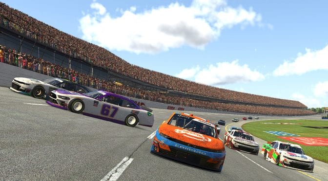 Landon Huffman wins in wild finish at Talladega in Saturday Night Thunder