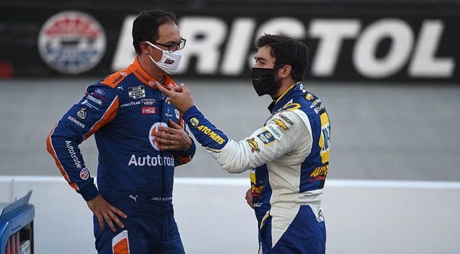 Late-race crash foils Elliott, Logano in Bristol thriller