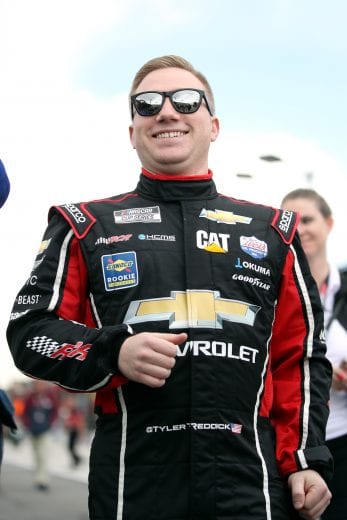 FONTANA, CALIFORNIA - FEBRUARY 29: Tyler Reddick, driver of the #8 I Am Second Chevrolet, walks on the grid before qualifying for the NASCAR Cup Series Auto Club 400 at Auto Club Speedway on February 29, 2020 in Fontana, California. (Photo by Katelyn Mulcahy/Getty Images) | Getty Images
