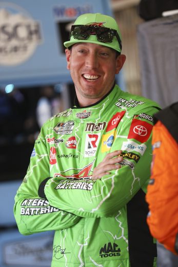 FONTANA, CALIFORNIA - FEBRUARY 28: Kyle Busch, driver of the #18 Interstate Batteries Toyota, prepares for practice at Auto Club Speedway on February 28, 2020 in Fontana, California. (Photo by Meg Oliphant/Getty Images) | Getty Images
