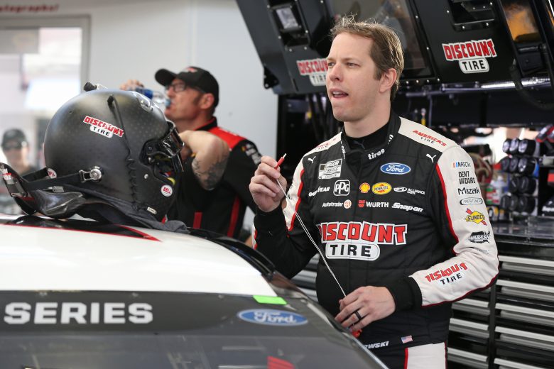 LAS VEGAS, NEVADA - FEBRUARY 21: Brad Keselowski, driver of the #2 Discount Tire Ford, stands by his car during practice for NASCAR Cup Series Penzoil 400 presented by Jiffy Lube at Las Vegas Motor Speedway on February 21, 2020 in Las Vegas, Nevada. (Photo by Matt Sullivan/Getty Images) | Getty Images