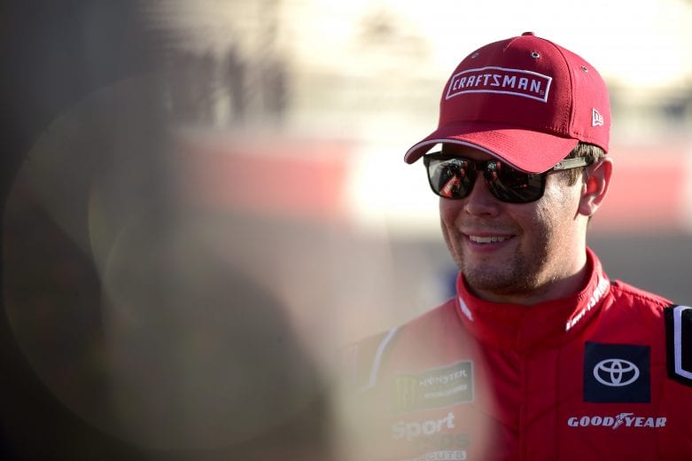 RICHMOND, VIRGINIA - SEPTEMBER 20: Erik Jones, driver of the #20 Craftsman Toyota, stands on the grid during qualifying for the Monster Energy NASCAR Cup Series Federated Auto Parts 400 at Richmond Raceway on September 20, 2019 in Richmond, Virginia. (Photo by Jared C. Tilton/Getty Images) | Getty Images