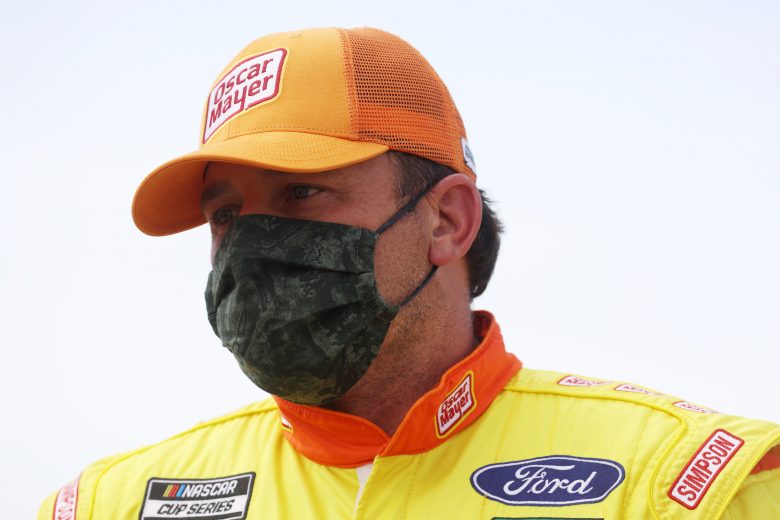 DARLINGTON, SOUTH CAROLINA - MAY 17:  Ryan Newman, driver of the #6 Oscar Mayer Ford, prepares to drive during the NASCAR Cup Series The Real Heroes 400 at Darlington Raceway on May 17, 2020 in Darlington, South Carolina. (Photo by Chris Graythen/Getty Images) | Getty Images
