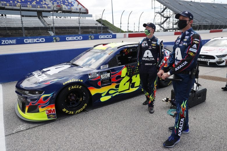 DARLINGTON, SOUTH CAROLINA - MAY 17:  William Byron, driver of the #24 Axalta Chevrolet, prepares to drive during the NASCAR Cup Series The Real Heroes 400 at Darlington Raceway on May 17, 2020 in Darlington, South Carolina. (Photo by Chris Graythen/Getty Images) | Getty Images