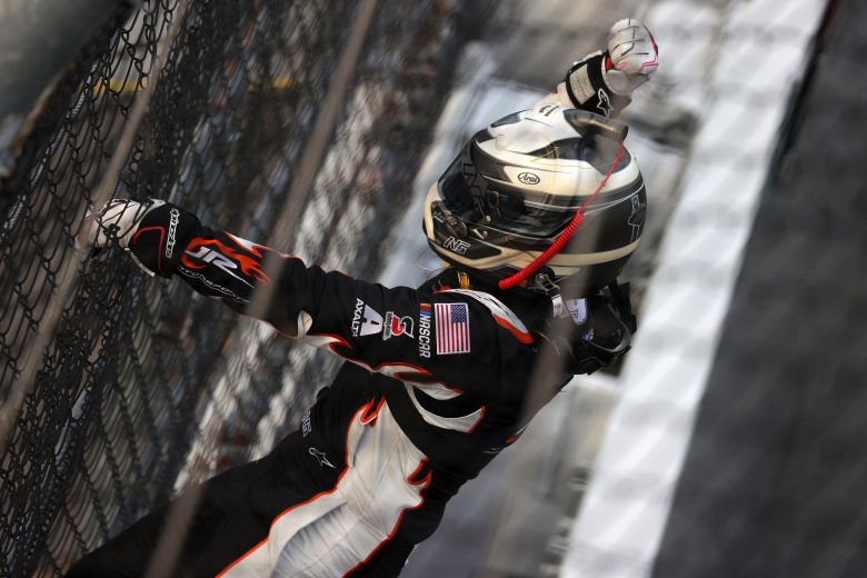DAYTONA BEACH, FLORIDA - FEBRUARY 15: Noah Gragson, driver of the #9 Bass Pro Shops/BRCC Chevrolet, celebrates winning the NASCAR Xfinity Series NASCAR Racing Experience 300 at Daytona International Speedway on February 15, 2020 in Daytona Beach, Florida. (Photo by Chris Graythen/Getty Images) | Getty Images