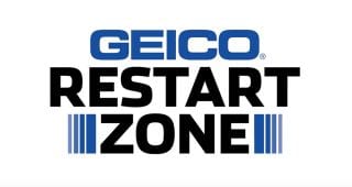 Tyler Reddick vs. Chase Elliott in the GEICO Restart Zone