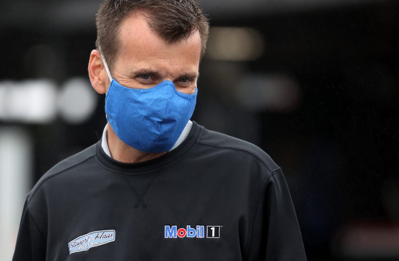 DARLINGTON, SOUTH CAROLINA - MAY 20: Rodney Childers, crew chief of the #4 Mobil 1 Ford, looks on prior to the NASCAR Cup Series Toyota 500 at Darlington Raceway on May 20, 2020 in Darlington, South Carolina. (Photo by Chris Graythen/Getty Images) | Getty Images