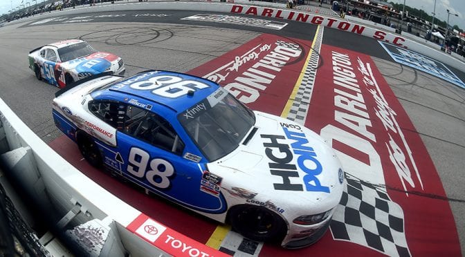 Chase Briscoe battles Kyle Busch for emotional win at Darlington Raceway