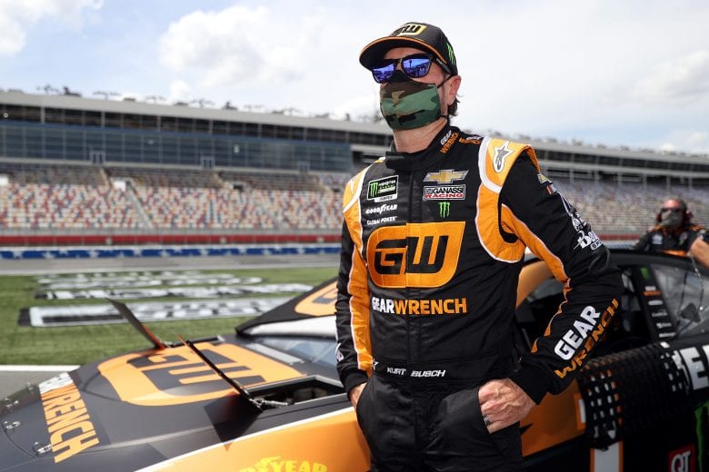CONCORD, NORTH CAROLINA - MAY 24: Kurt Busch, driver of the #1 GEARWRENCH Chevrolet, stands on the grid during qualifying for the NASCAR Cup Series Coca-Cola 600 at Charlotte Motor Speedway on May 24, 2020 in Concord, North Carolina. (Photo by Chris Graythen/Getty Images) | Getty Images