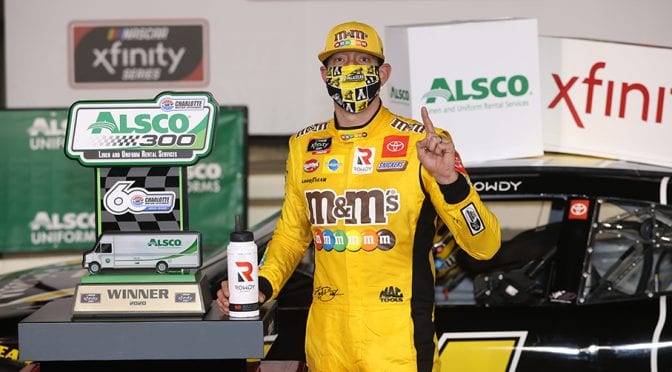 Featured image for Kyle Busch thwarts Cindric with last-lap pass in OT, rallies for Xfinity win at Charlotte