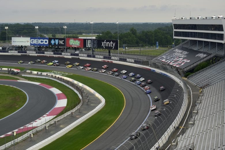 xfinity race at charlotte motor speedway