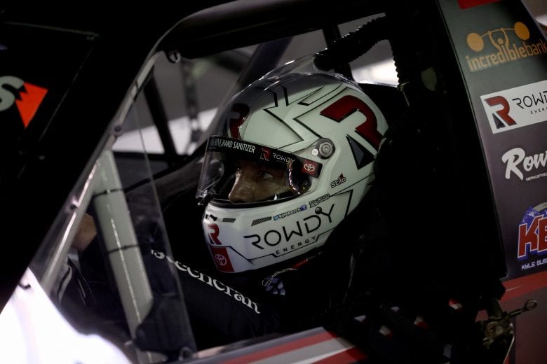 CONCORD, NORTH CAROLINA - MAY 26: Kyle Busch, driver of the #51 Cessna Toyota, sits in his truck after the NASCAR Gander Outdoors Trucks Series North Carolina Education Lottery 200 at Charlotte Motor Speedway on May 26, 2020 in Concord, North Carolina. (Photo by Chris Graythen/Getty Images) | Getty Images