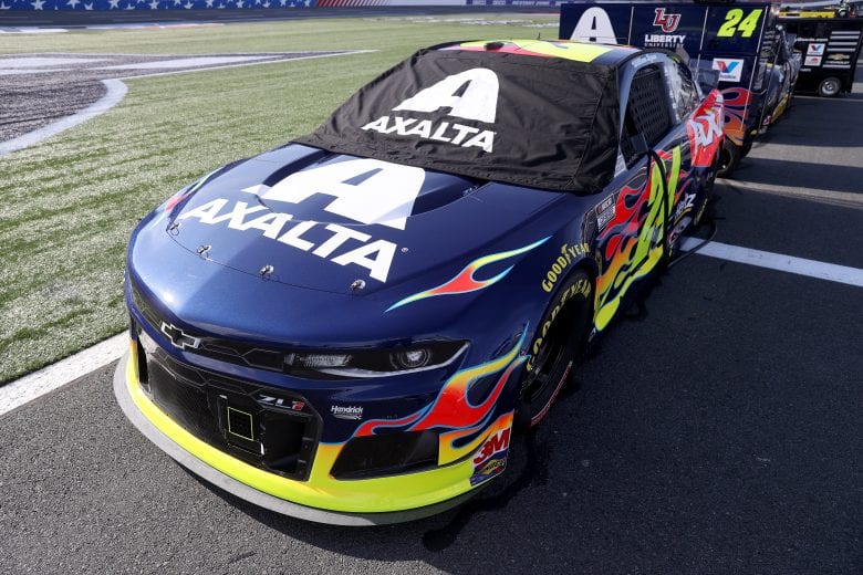CONCORD, NORTH CAROLINA - MAY 28: The #24 Axalta Chevrolet sits on the grid during the NASCAR Cup Series Alsco Uniforms 500 at Charlotte Motor Speedway on May 28, 2020 in Concord, North Carolina. (Photo by Chris Graythen/Getty Images) | Getty Images