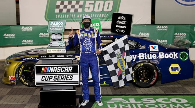 Chase Elliott soothes 600 heartbreak with first Cup Series win of the season at Charlotte