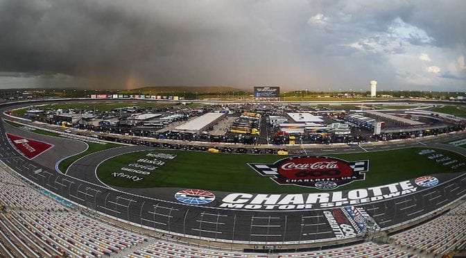 Rain, lightning place Cup Series race on hold at Charlotte