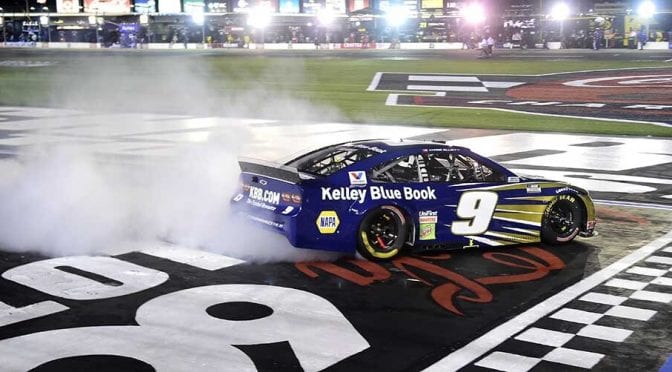 No. 9 Chevrolet of Chase Elliott passes post-race inspection at Charlotte