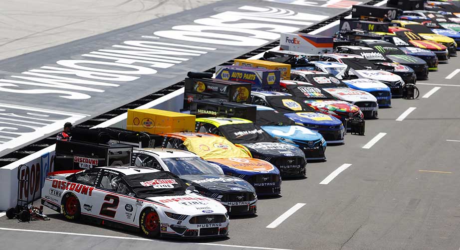 BRISTOL, TENNESSEE - MAY 31: The car of Brad Keselowski, driver of the #2 Discount Tire Ford, sits on pit road prior to the NASCAR Cup Series Food City presents the Supermarket Heroes 500 at Bristol Motor Speedway on May 31, 2020 in Bristol, Tennessee. (Photo by Kevin C. Cox/Getty Images) | Getty Images