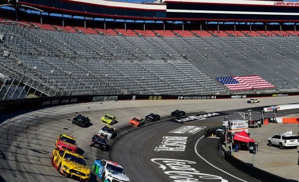 Featured Image for Bubba Wallace drives No. 43 Chevrolet Camaro to 10th-place finish at Bristol Motor Speedway